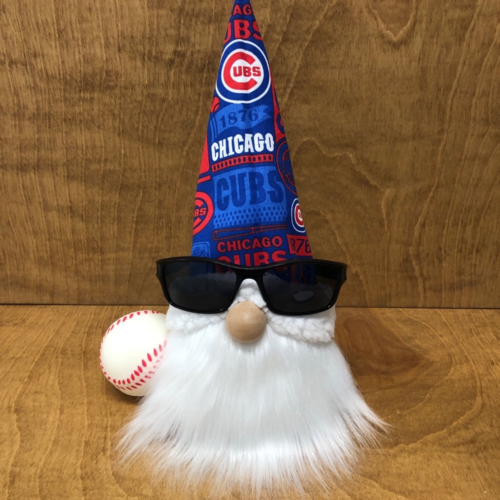 Cubs Baseball Gnome MLB Chicago Sports Fan Ball Sunglasses Gift Team Date